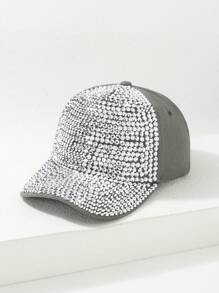 1pc Rhinestone-Set AB Color Women's Sun Protection Baseball Cap Halloween - Multicolor - View 29