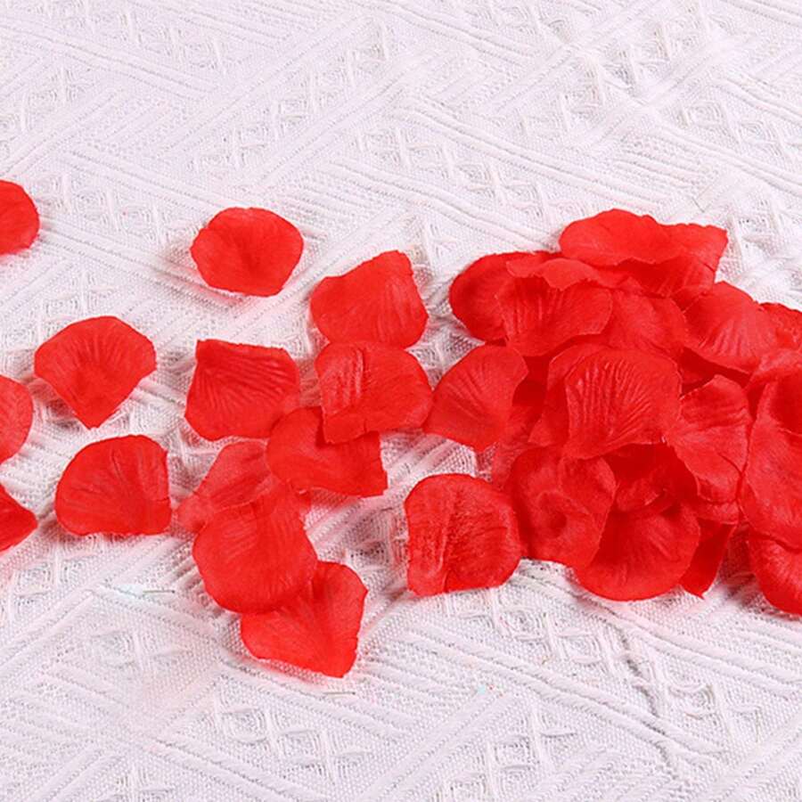 1000 Pcs Rose Petal Simulation Of The Wedding Room Layout Party