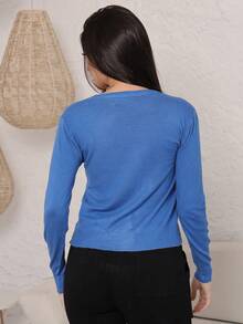 Women Cardigans - 藍色 - 查看 7