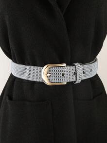 Cinturones de moda con piedras azules claras - A - Ver 6