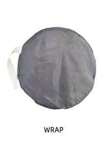 1個蒙古包風格的防兒童防蚊帶拉鍊單門簡易快速自動展開嬰兒床蚊帳 - 灰色 - 查看 9