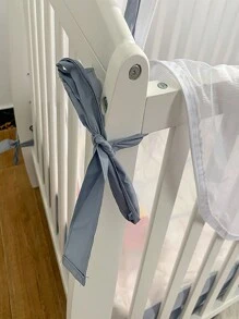 1個蒙古包風格的防兒童防蚊帶拉鍊單門簡易快速自動展開嬰兒床蚊帳 - 灰色 - 查看 7