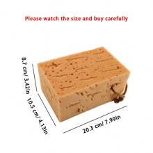 2pcs Scratch-Free Thickened Car Paint Honeycomb Sponge, Car Washing Sponge For Water Absorption - Yellow - View 2