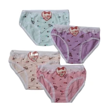 12 piezas de calzoncitos de algodón para niña de 2-10 años diferentes estampados se envían al azar
