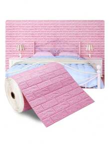 1/5/8m連續型自黏式防水3D磚牆貼紙，客廳臥室兒童房家居裝飾