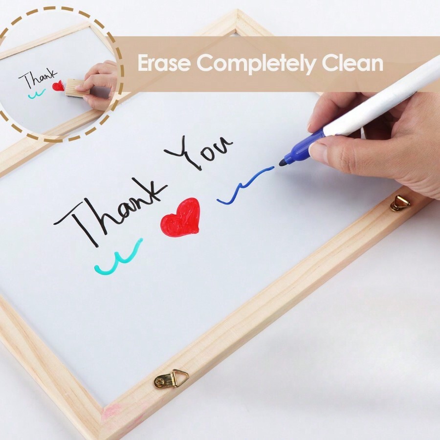 12PCS Whiteboard Markers Pens Erasable Whiteboard Pen Black Fine Point