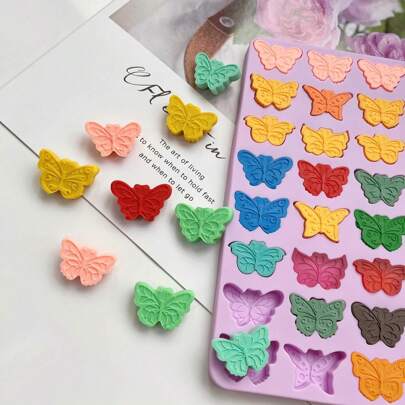 Mini Butterfly Silicone Molds For Chocolate Gummy Candy, Butterfly Mint Molds Ice Cube Molds  (Butterfly)