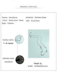 قلادة اسم مخصصة مصنوعة من الفولاذ المقاوم للصدأ بأسماء مزدوجة أو متعددة، هدية رائعة للأطفال والأمهات الجدد وللتذكار، عصرية، موضة الخريف، بسيطة، عادية، نمط نقود قديمة، مخصصة، هدية فريدة مثالية لصديقتها وأمها وعائلتها وأصدقائها وابنتها لمناسبات الأعياد والأعراس والأيام اليومية والحفلات الكبرى