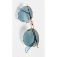 Ray-Ban RayBan | 0RB3447 圆形金属太阳镜 - 金/藍漸層灰 - 查看 6