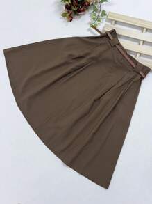 Women Skirts - Rust Brown - View 5