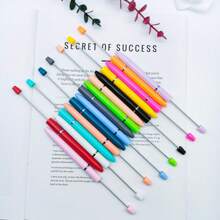 10pcs New Style Focus Beads For DIY Jewelry Making With Silicone & Pen Tool, Creative Crafts