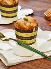 5 piezas Platos de comida de papel blanco con forma de margarita, vajilla con diseño de flores de margarita para fiestas de primavera/verano - Blanco - Ver 2
