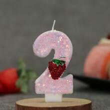 1件升级版新款0-9数字生日蜡烛，闪亮草莓装饰系列生日蛋糕蜡烛，适合圣诞节、浪漫派对、生日蛋糕装饰、单身派对、生日派对，适用于各种聚会和派对，全新硬质PP翻盖盒包装。周年庆典、生日派对、毕业典礼、父亲节、母亲节、单身派对、退休派对、生日派对装饰等。 - 彩色 - 查看 13