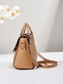 Bolso cruzado vintage de PU para mujer PLANEE, bolso de hombro con solapa, estilo minimalista, para oficina, trabajo, bolsa de hombro de mujer de moda, cartera sólida de moda para mujeres, adecuada para trabajo y fiestas, regalo de cumpleaños, para llevar en el hombro o cruzado. Muy adecuado para negocios, vacaciones, compras, viajes, combinación perfecta.