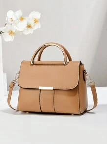 Bolso cruzado vintage de PU para mujer PLANEE, bolso de hombro con solapa, estilo minimalista, para oficina, trabajo, bolsa de hombro de mujer de moda, cartera sólida de moda para mujeres, adecuada para trabajo y fiestas, regalo de cumpleaños, para llevar en el hombro o cruzado. Muy adecuado para negocios, vacaciones, compras, viajes, combinación perfecta.
