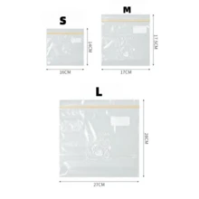 1 Box Double Reinforced Fresh-Keeping Bag For Vegetable And Fruit Storage In Fridge, Classified Sealable Food Bag Gift Bag Party Kitchen - Transparent - View 2