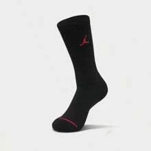 Calcetines de tripulación para uso diario para hombres (paquete de 3) - DX9632-918/Rojo/Blanco/Negro - Ver 5