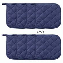 6 件/8 件厨房锅垫套装，耐热毛巾布锅垫，三脚架垫，三脚架杯垫，适合日常烹饪和烘焙 - 彩色 - 查看 12