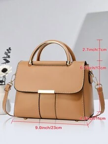 Bolso cruzado vintage de PU para mujer PLANEE, bolso de hombro con solapa, estilo minimalista, para oficina, trabajo, bolsa de hombro de mujer de moda, cartera sólida de moda para mujeres, adecuada para trabajo y fiestas, regalo de cumpleaños, para llevar en el hombro o cruzado. Muy adecuado para negocios, vacaciones, compras, viajes, combinación perfecta.