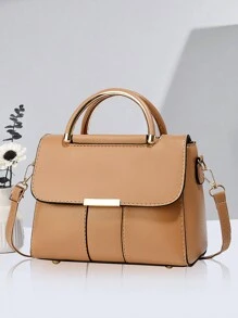 Bolso cruzado vintage de PU para mujer PLANEE, bolso de hombro con solapa, estilo minimalista, para oficina, trabajo, bolsa de hombro de mujer de moda, cartera sólida de moda para mujeres, adecuada para trabajo y fiestas, regalo de cumpleaños, para llevar en el hombro o cruzado. Muy adecuado para negocios, vacaciones, compras, viajes, combinación perfecta.