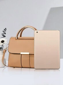 Bolso cruzado vintage de PU para mujer PLANEE, bolso de hombro con solapa, estilo minimalista, para oficina, trabajo, bolsa de hombro de mujer de moda, cartera sólida de moda para mujeres, adecuada para trabajo y fiestas, regalo de cumpleaños, para llevar en el hombro o cruzado. Muy adecuado para negocios, vacaciones, compras, viajes, combinación perfecta.