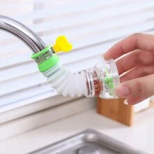 1 قطعة مرشح رشاش الحنفية، رأس دش سريع التدوير 360 درجة مقاوم للتناثر، موفر للمياه لحوض الحمام