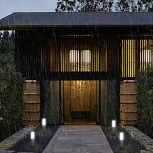 1 pieza Elegante Luces LED solares de acero inoxidable - Resistente al agua, diseño moderno para iluminación del jardín, patio y césped