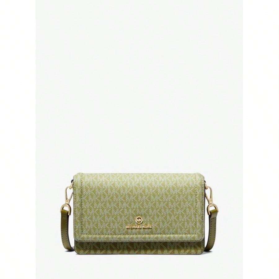 | Jet Set Small Two-Tone Logo Smartphone Crossbody Bag |  | Women Crossbody - Smoky Olive Multi - View 1