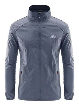 מעיל הגנה מפני השמש קל משקל לגברים לקיץ, כיס רוכסן מזדמן חיצוני לטיולים רגליים ודיג