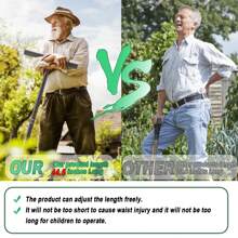 2 In 1 Hand Drill Auger Post Hole Digger – 44.5 Inch Manual Garden Spiral Drill Planter For Bulb, Flower, Seedlings, Bedding Plants, Fence Post Auger For Trees, Mailbox, Deep Cultivating. - 黑色 - 查看 8