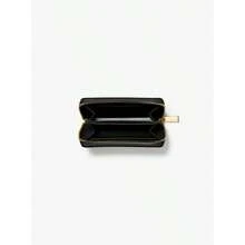 Michael Kors Michael_kors | Jet Set Small Topstitched Leather Wallet - Black - View 3