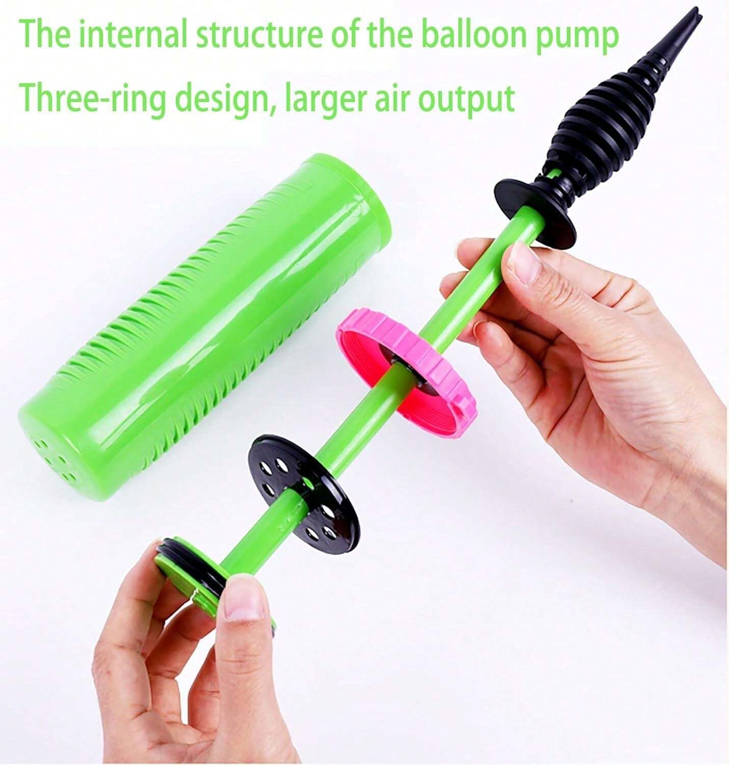 1pc Balloon Pump Handheld Dual Action Manual Air Inflator Pump