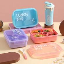 1 Peça Marmita Bento com Vários Compartimentos, Recipiente Quadrado Selado para Refeições, Adequado para Volta às Aulas, Trabalhadores de Escritório, Dia dos Namorados, Natal, Halloween