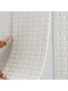 1/5/8m連續型自黏式防水3D磚牆貼紙，客廳臥室兒童房家居裝飾