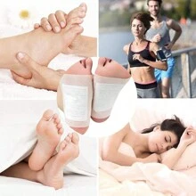 30/50 parches de moxa para los pies, pegatinas de ingredientes naturales - Blanco - Ver 3