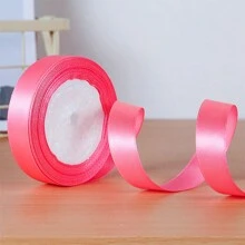 1 Roll 2cm Wide Ribbon, Satin Ribbon, DIY Ribbon For Bows, Gift Wrapping,