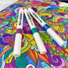 24 Plumones Marcadores Acrílicos Rotuladores Estuche Rígido