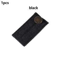 4 件套裤子延长器套件，包括裤子纽扣延长器、长钩、腰部可调节松紧带和腰带延长器，实用缝纫工具