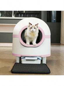 Smart Kitty Litter Box Extra Large Capacity APP Control Low Noise Automatic Cat Self Cleaning Litter Box For Multiple Cats - 黑色 - 查看 4