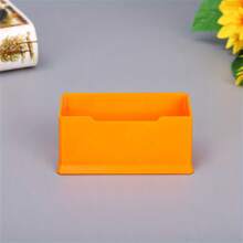 1入組儲存其他家居和辦公用品，高級亞克力卡片夾-耐用的桌上展示架，適用於名片，清晰且時尚的設計，非常適合辦公室，家庭和學校使用，節省空間方便多用 - 透明 - 查看 7