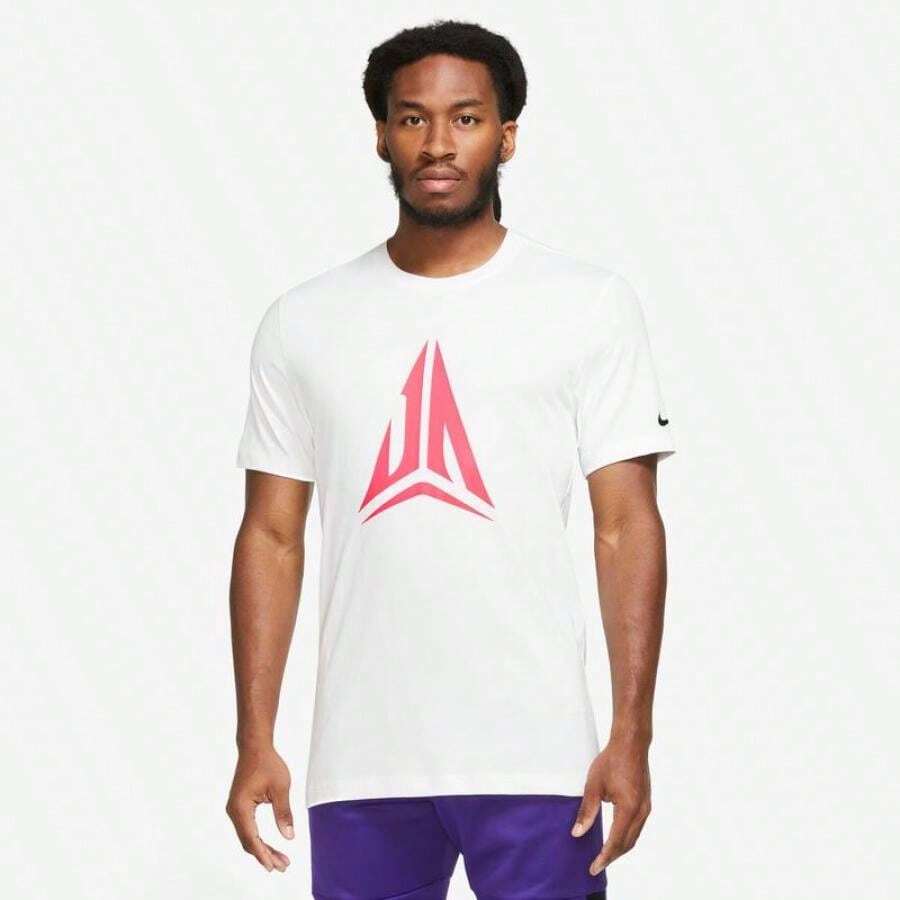 Nike Ja Morant T-Shirt - Boyfriend Style Men's - White/White - View 1