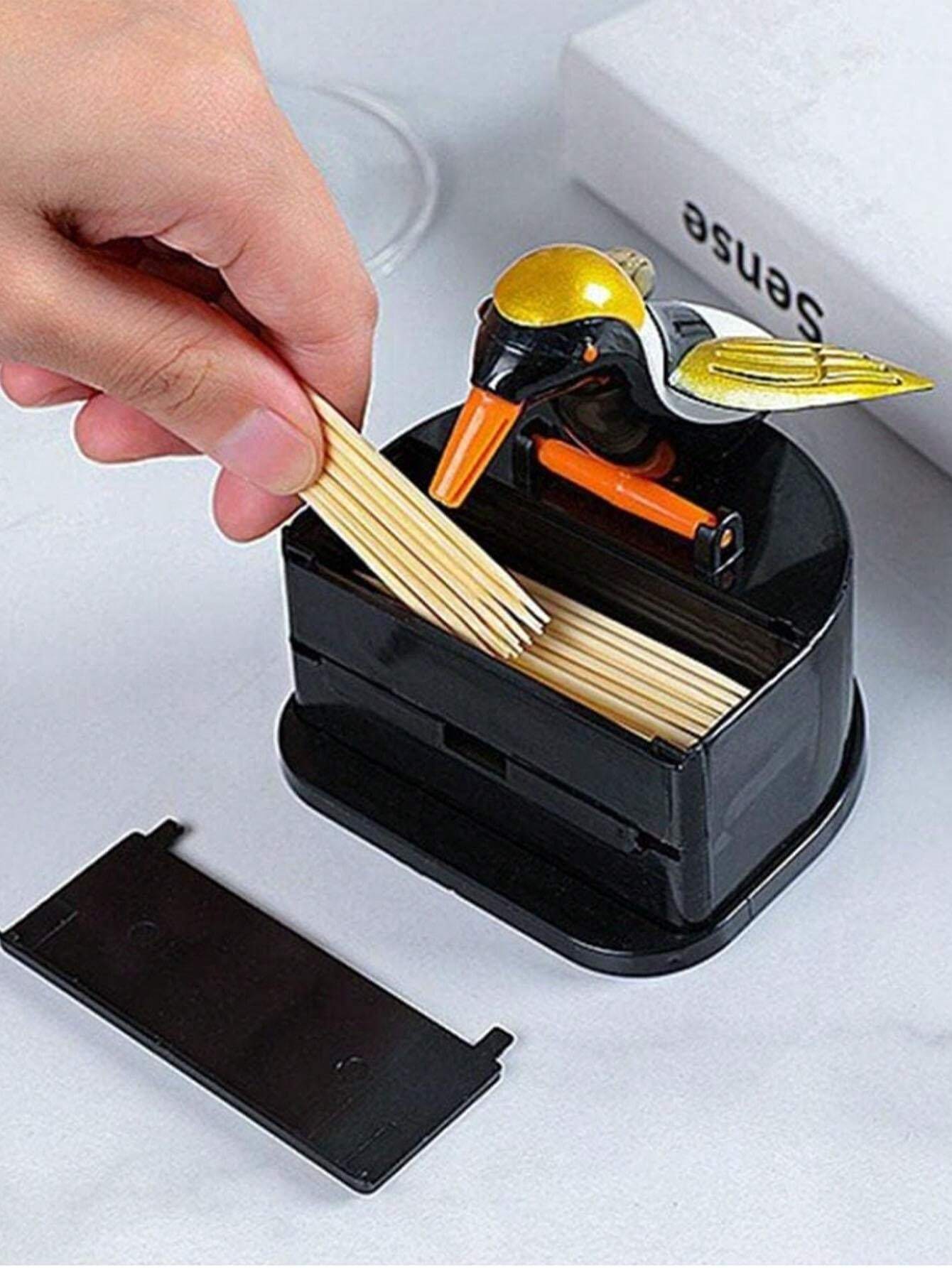 Toothpick Dispenser BirdShaped Automatic Toothpick Box, Creative Smart