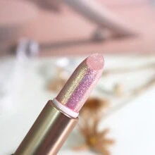 Pink & Gold Pearl Shine Lipstick, Glitter Lip Gloss, Perfect For Parties, Stage Performance, Cosplay, Valentine's Day Gift - 07# - View 4