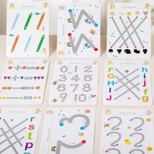 Magical Tracking Exercise Book Control Training Book, Reusable Magic Exercise Copy, Children's Montessori Painting Education Stationery (Random Colors And Styles Of Components), Toys, Montessori Toys, Kids Toys, Kids Writing Book, Kids Reading Books, Girls Toys, Adhd, Back To School
