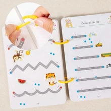 Magical Tracking Exercise Book Control Training Book, Reusable Magic Exercise Copy, Children's Montessori Painting Education Stationery (Random Colors And Styles Of Components), Toys, Montessori Toys, Kids Toys, Kids Writing Book, Kids Reading Books, Girls Toys, Adhd, Back To School
