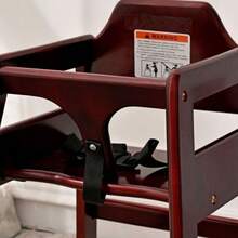 Wooden Double Solid Wood Feeding, Eat & Grow Portable High, Easy To Clean Baby Booster Chair In Walnut Finish - 桃花心木 - 查看 8