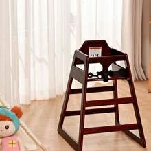 Wooden Double Solid Wood Feeding, Eat & Grow Portable High, Easy To Clean Baby Booster Chair In Walnut Finish - 桃花心木 - 查看 10