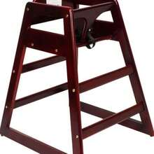 Wooden Double Solid Wood Feeding, Eat & Grow Portable High, Easy To Clean Baby Booster Chair In Walnut Finish - 桃花心木 - 查看 7