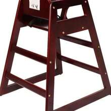 Wooden Double Solid Wood Feeding, Eat & Grow Portable High, Easy To Clean Baby Booster Chair In Walnut Finish - 桃花心木 - 查看 3