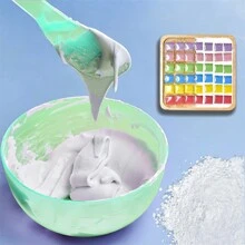 100g Mosaic Filler Powder, Colorful Grout Filler Powder, Handmade White And Colored